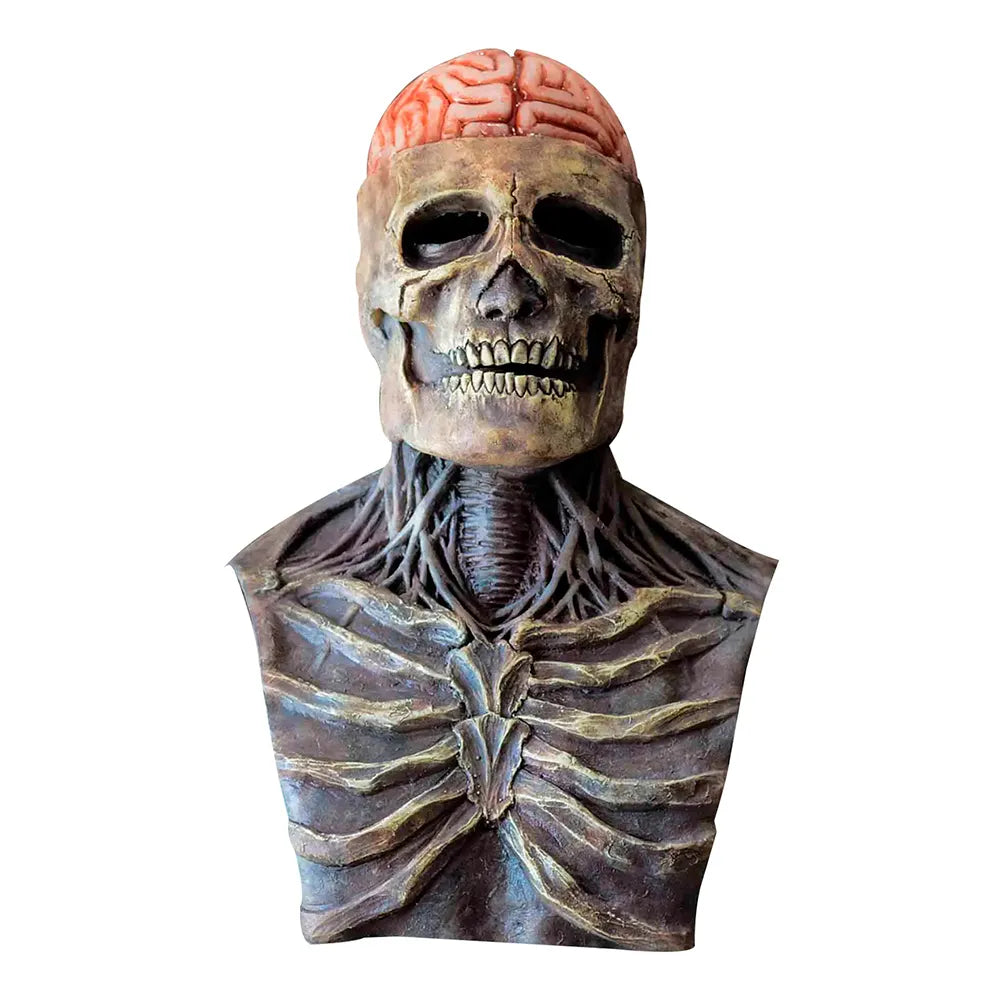 🔥Skeleton Mask with Exposed Brain – Total Impact!🔥(🎃 Early Halloween Deal 🎃)