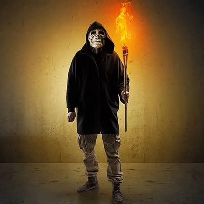 🔥Skeleton Mask with Exposed Brain – Total Impact!🔥(🎃 Early Halloween Deal 🎃)
